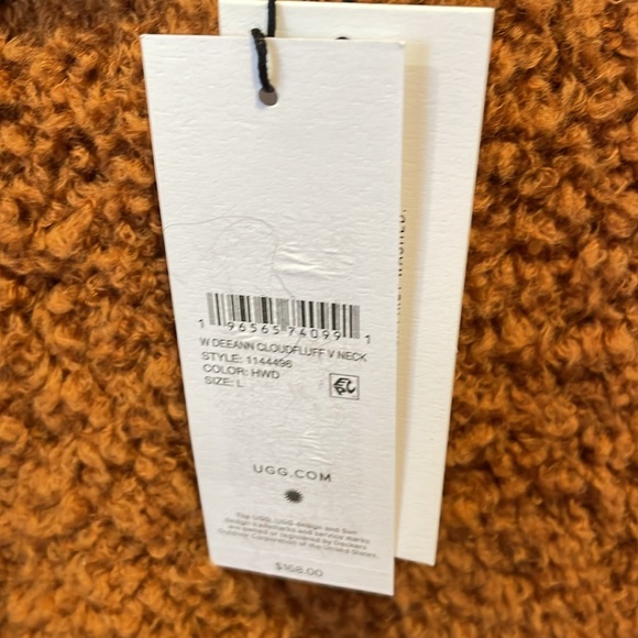 UGG Deann Cloudfluff V Neck Sweater, NWT - Picture 6 of 16